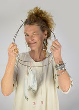 Load image into Gallery viewer, Hooked Porcelain Fish on a Hoop