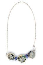 Load image into Gallery viewer, Mauve Three Bead necklace