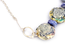 Load image into Gallery viewer, Mauve Three Bead necklace