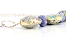 Load image into Gallery viewer, Mauve Three Bead necklace