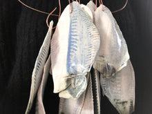 Load image into Gallery viewer, Hooked Porcelain Fish on a Hoop
