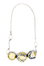 Load image into Gallery viewer, Sandy Shell and Mauve Beaded necklace
