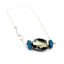Load image into Gallery viewer, Sea Greeny Shell bead eco-silver necklace

