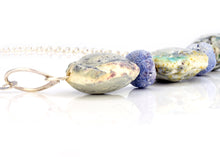 Load image into Gallery viewer, Mauve Three Bead necklace
